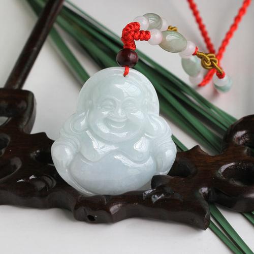 玉源 天然翡翠a货 玉佛吊坠 项坠 冰种大佛挂件